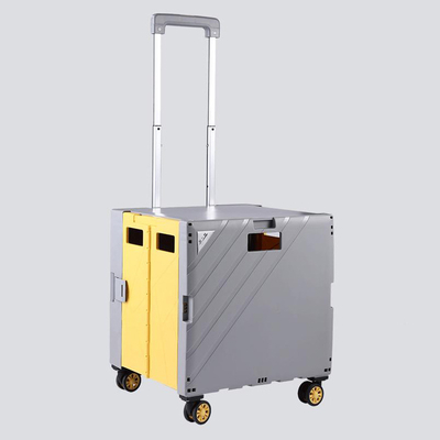 Climbings Luggage Trolleys Mini Small Plastic Portable Folding Supermarket Foldable Shopping Carts Eco - Friendly Bag Trolley