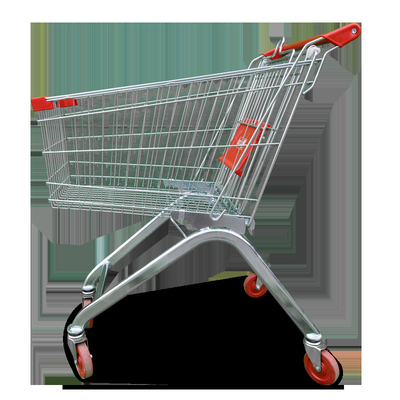 Convenience Supermarket Trolleys Shopping Trolleys for Sale 100/125/150/180 Liter Supermarket Shops Custom 4 Steel Metal Wheels CE/ISO9001
